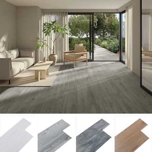 Vinyl floor planks wood effect - floor,