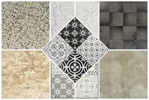 Vinyl floor tiles - floor,