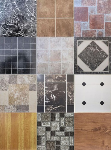 Vinyl floor tiles - floor,